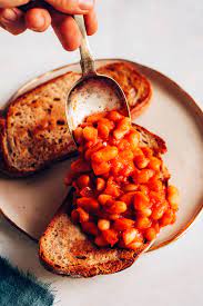 It is an absolute fact that you cannot eat beans on toast without lots of tea! Easy Baked Beans On Toast British Inspired Minimalist Baker Recipes