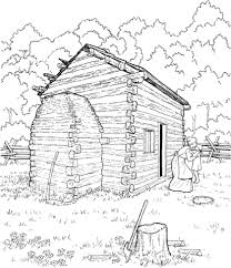 Abraham Lincoln Log Cabin Coloring Pages Sketch Coloring Page Coloring Pages Ninjago Coloring Pages Cabin Crafts