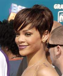 So, if you want to mimic lisa's hairstyle, show a photo you like to your stylist. Rihanna Short Straight Chocolate Brunette Hairstyle With Side Swept Bangs