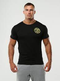 Rep your favorite gym with our black golds tank. Gold S Gym Chest Logo T Shirt Black Gym Outfit Men Gym Wear Men Gym Tshirts