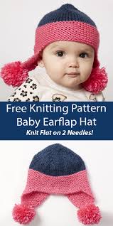 Baby Earflap Hat Knitting Patterns