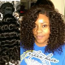 Sew In With Partial Leave Out Brazilian Natural Curly Hair Provided By Me Rylezhair Atlanta Stylist 404 552 Curly Hair Sew In Curly Hair Styles Hair Styles