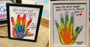 How To Make A Family Handprint Keepsake Paint the background of the canvas. how to make a family handprint keepsake