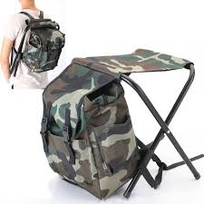 a fishing chair folding chair backpack camouflage bag portable folding stool outdoor bifunctional fishing bag and ch folding stool fishing chair folding chair