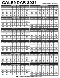 Free countdown for your site. 2021 Printable Calendar Free Printable Calendar Com