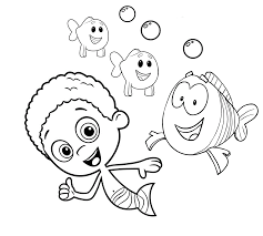 Molly gil goby deema oona nonny and mr. Bubble Guppies Coloring Pages