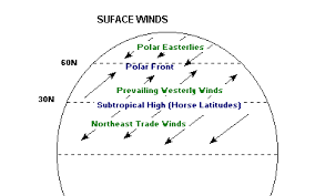 The equatorial region covers only 6 % of the earth's surface. General Circulation Of The Atmosphere