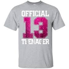 Teenager Birthday Clothes For Girls Awesome 13 Year Old T Shirt Boys Girls 13th Birthday Gift Tees Birthday Squad Shirts Birthday Shirts Birthday Girl Shirt