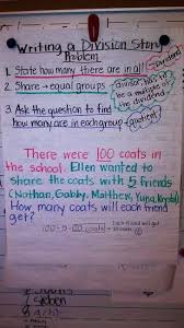 Steps To Write A Division Story Problem Math Division Upper Elementary Math Teaching Math