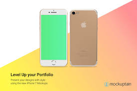 Iphone 7 Mockup White Gold Straight Personal Presentation Iphone New Iphone