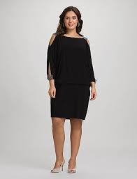 Plus Size Embellished Cold Shoulder Dress Vestidos Moda Modelos