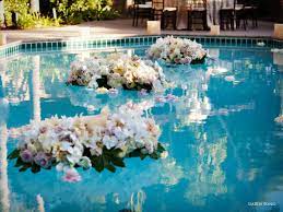 Poolside Wedding Pool Wedding Decorations Pool Wedding Outdoor Wedding Decorations