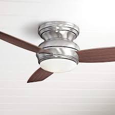 44 Traditional Concept Pewter Flushmount Led Ceiling Fan 19w35 Lamps Plus