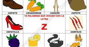 10 Palabras U Objetos Que Inician Con La Letra Z