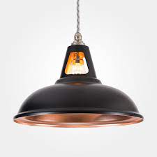 Vintage industrial light shades loft style metal ceiling pendant lampshade lamp. Coolicon Industrial Pendant Light Fusion Matt Black Copper Industrial Style Pendant Lights Industrial Pendant Lights Pendant Lights Uk