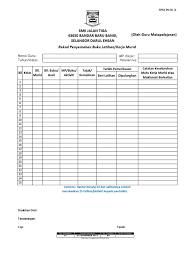 Pk 06/1borang pengesanan semakan hasil kerja murid (diisi oleh guru mata pelajaran)nama guru :siti musiah binti matnor kelas : Borang Pk 06 1 Rekod Semakan Kerja Murid Edit