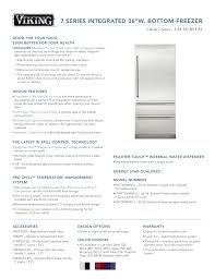 The viking rvrf336ss is a luxury quality refrigerator from viking, a company around since 1987, when they introduced the outer dimensions of the fridges, however, are very close to each other. Viking Range Mvbi7360w Vbi7360wlss Fbi7360w Vbi7360wrss Fbi7360wl Vbi7360w Specification Manualzz