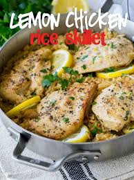 Lemon Chicken Rice Skillet Recipe Chicken Rice Skillet Lemon Chicken Lemon Chicken Rice