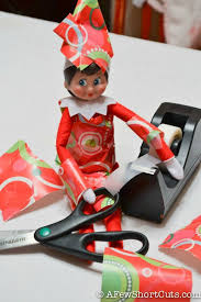 All Wrapped Up Elf On The Shelf Idea Elf Antics Elf Fun Elf On The Shelf