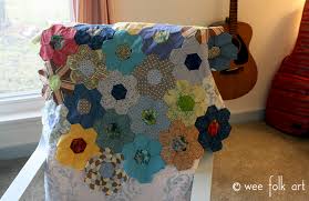 Hand Pieced Hexagon Quilt Tutorial Wee Folk Art