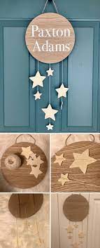 Diy Door Hanger For Baby Shower Baby Door Hangers Diy Baby Shower Decorations Baby Door Signs