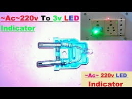 How To Make Ac 220v Led Light Indicator Youtube How To Make Ac Led Indicator Led