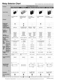 Power Relay Selector Chart Matsushita Electric Works Pdf