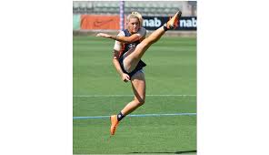 Tayla harris greets me in her lounge room, but also in my kitchen. Tayla Harris Statue Celebrating Iconic Kick Unveiled This Morning Upstart