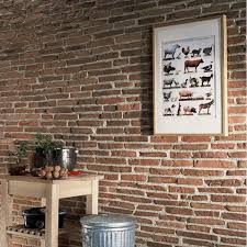 Plaquette De Parement Toscane En Beton Rouge Briquette De Parement Parement Mural Interieur Briquette Rouge