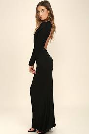 Up And Coming Black Long Sleeve Maxi Dress Long Sleeve Black Maxi Dress Maxi Dress Long Black Dress