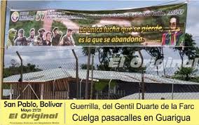 May 19, 2021 · la caída del guerrillero disidente despierta dudas sobre el paradero del cuerpo, la autoría del asesinato y el lugar exacto del enfrentamiento. Guerrilla Del Gentil Duarte Farc Cuelga Pasacalles En Guarigua El Original