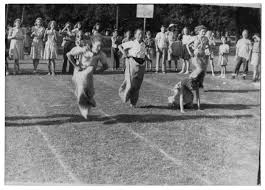 A relay race is a racing competition where members of a team take turns completing parts of racecourse or performing a certain action. Sack Relay Race The Portal To Texas History