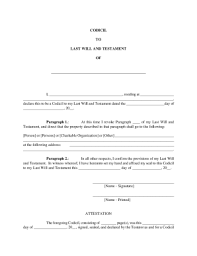 This may or may not conform to your state requirements. Codicil Template Uk Fill Out And Sign Printable Pdf Template Signnow