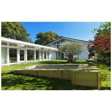 Piscine Urbaine Procopi En Bois 420 X 350 X H 133 Couverture Automatique Et Coffre