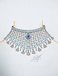 Diamond Chokar Jewellery Design Sketches Art Jewelry Design Jewellery Sketches