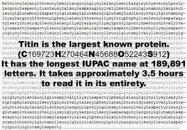 We did not find results for: Titin Is The Largest Known Naturally Occurring Protein And Is Composed Of 34 350 Amino Acids It Is Also Known As Connectin And Is Abundant In Striated Muscle