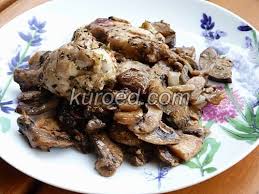 как приготовить мясо в горшочке с картошкой и грибами Myaso S Gribami Eda Russkie Produkty Kurica S Gribami