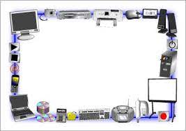 Ict A4 Page Borders Sb2165 Sparklebox Computer Projects Powerpoint Background Templates Ict