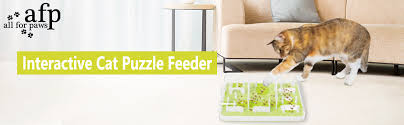Each cat puzzle feeders stimulates a feline's sense of curiosity and offers an entertaining way to slow down feeding. Amazon Com All For Paws Interactive Puzzle Cat Feeder Treat Maze Toy For Cats Kitchen Dining