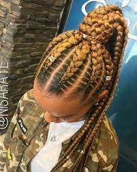 75 Crazy And Cute Hairstyles For Black Girls New Natural Hairstyles Braided Ponytail Hairstyles Cool Braid Hairstyles African Braids Hairstyles
