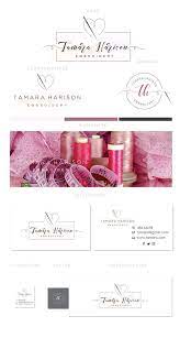 Branding Kit Logo Design Tailor Logo Embroidery Logo Etsy Tailor Logo Sewing Logo Embroidery Logo