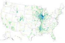 How Connected Is Your Community To Everywhere Else In America By Emily Badger And Quoctrung Bui Map Data Map United States Map
