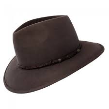 Akubra Traveller Regency Fawn Akubra Akubra Hats Leather Band