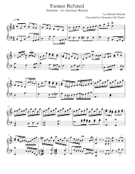 All ▾ free sheet music sheet music books digital sheet music musical equipment. Hamilton Musical Itsanidiom Farmer Refuted Piano Sheet Music