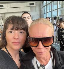 A moment captured by @erickfaulkner while working during the @alainpaul  SS/26 Show in Paris.