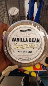There S Vanilla Bean Dessert Hummus At Aldi Too 50 Cal 2 Tbs Dessert Hummus Dessert Hummus Recipe Vanilla Bean