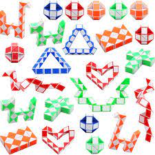 Below are some of the most common patterns. Amazon Com Sunshane 24 Pack 24 Blocks Magic Snake Cube Mini Snake Speed Cubes Twist Puzzle Toys For Kids Party Bag Fillers Party Favours Random Color Toys Games