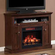 Fireplace tv stand tv stands & entertainment centers : Windsor Cabinet Antique Cherry 23 Infrared Firebox 23de9047 Pc81 23ii042fgl Classicflame