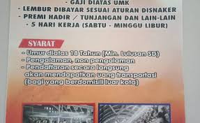 Yafis sikumbang is at pt. Lowongan Kerja Disnaker Wonogiri