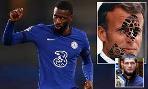 Football player chelsea fc & dfb team. Rudiger Apologises For Liking Post Calling For The Almighty To Disfigure Face Of Emmanuel Macron Daily Mail Online